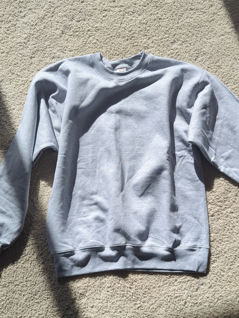 Hanes Men's Crewneck Sweatshirt - Light Gray